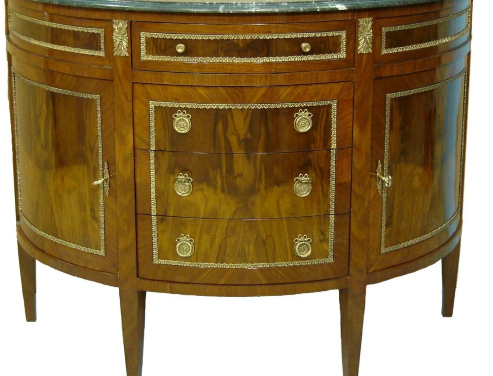 Buffet/Server/Console, Half Round Table Marble Top
