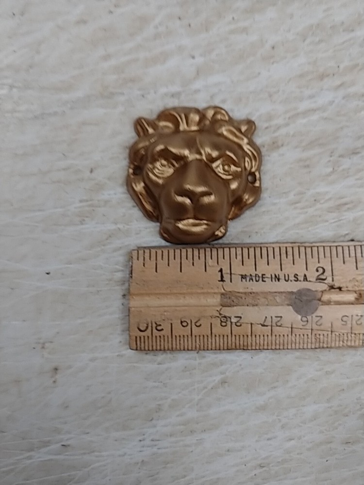 3 ASSORTED MANTLE CLOCK LION'S HEADS SIDE DECORATIONS