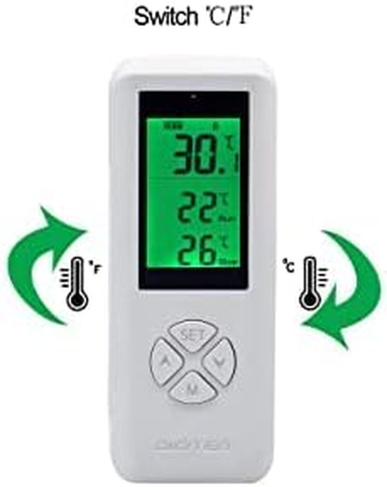 Wireless Temperature Controller Digital Plug-in Thermostat Outlet Remote Control