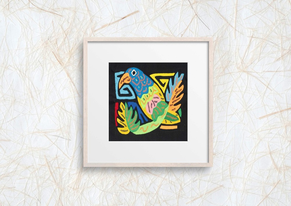 Multicolor Orange And Blue Molita
