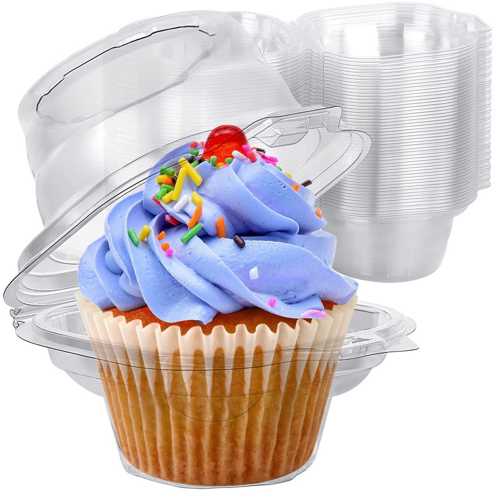 Cupcake Boxes Individual Cupcake Containers 50 Packs Regular Single Cupcake Hold