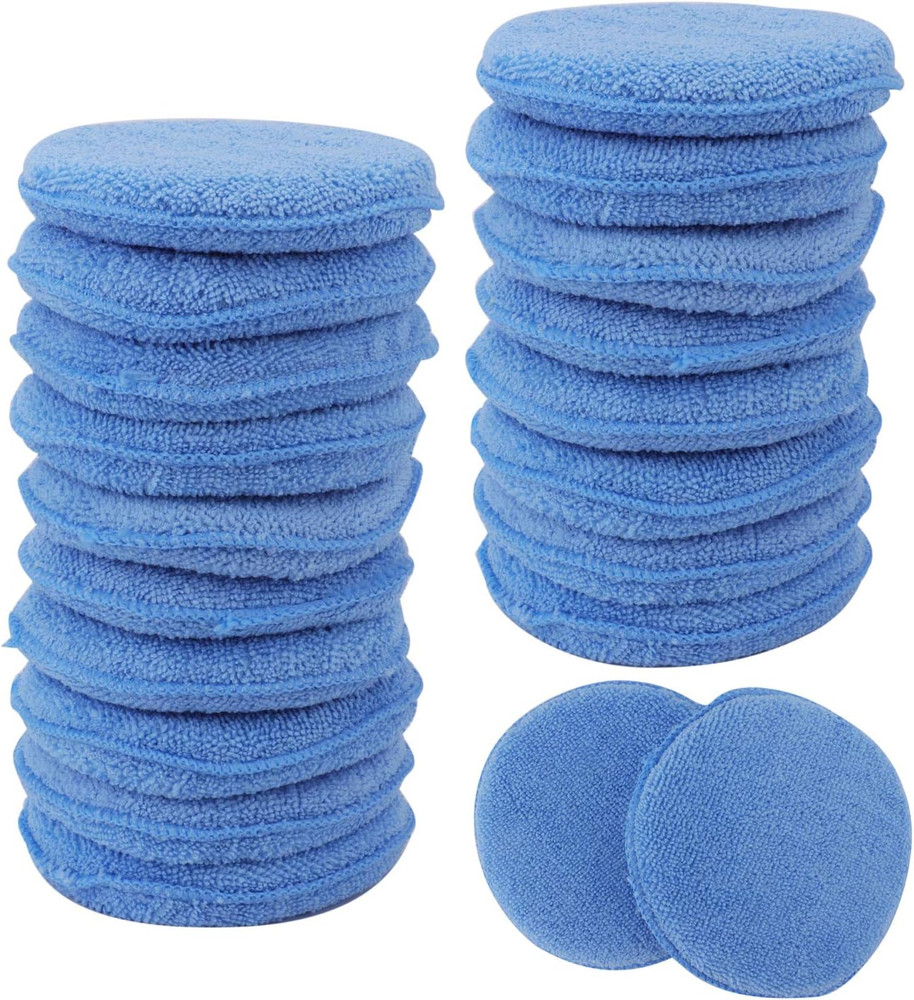 Microfiber Applicator Pads Wax Applicator, 20 Pack Foam Applicator Pads Car W...