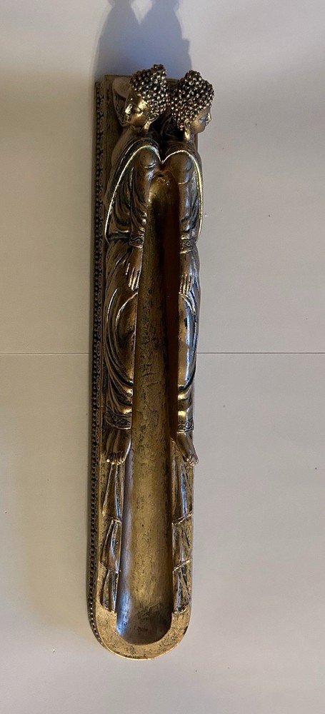 Bronzed Buddha Double Sided Incense Burner