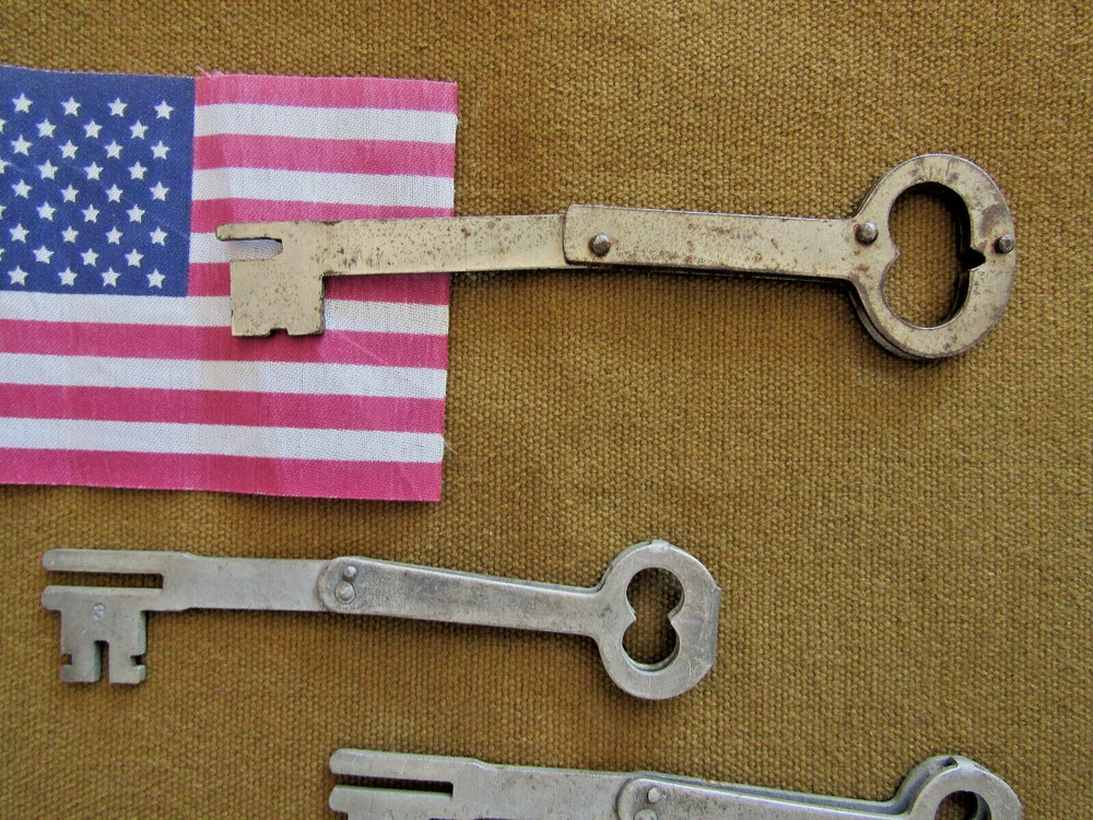 antique folding skeleton keys, "Church Keys."