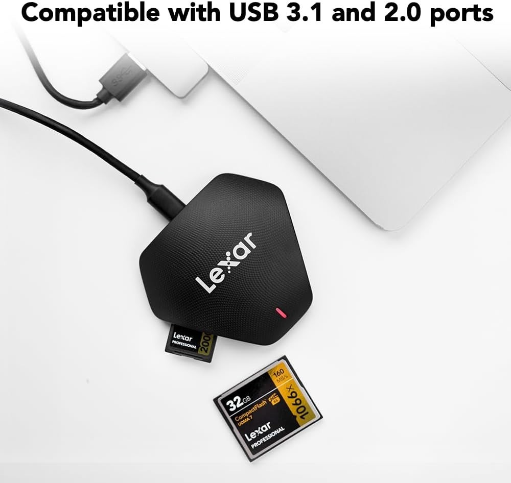 Multi-Card USB 3.1 Reader for SD/microSD/CF