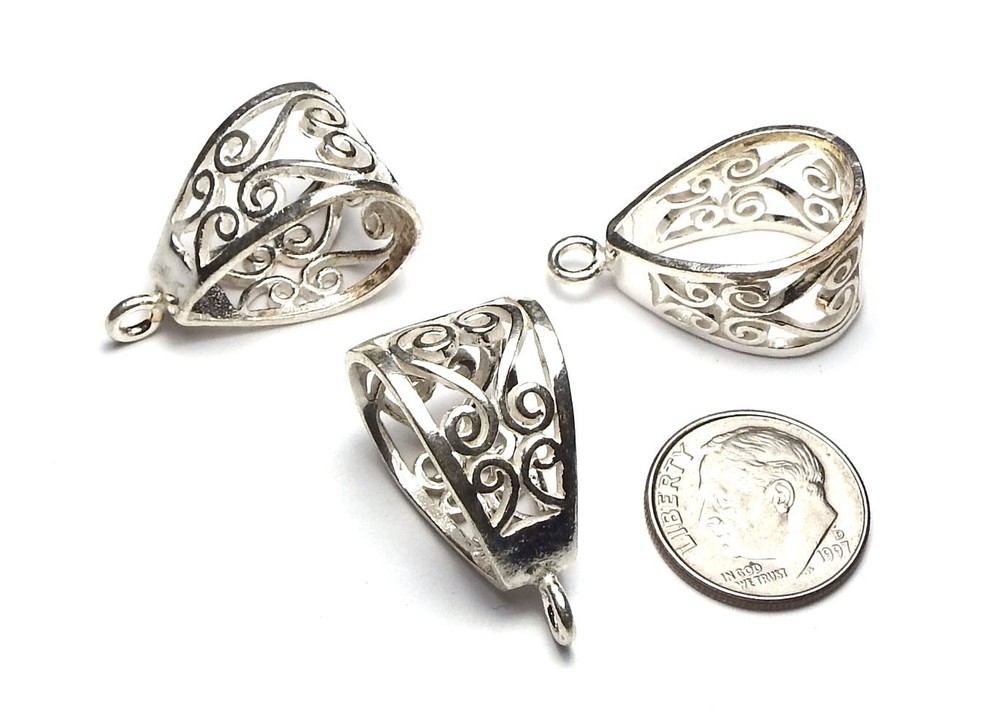 X-LARGE 925 STERLING SILVER 26mm BAIL #B3