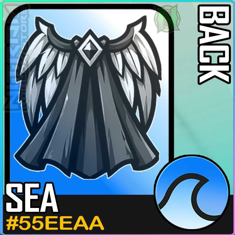 World Zero WZ - COSMETICS - #55EEAA (SEA) - BACK