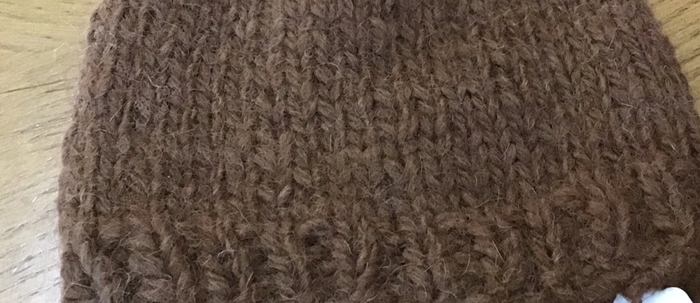 Brown Alpaca Crocheted Handmade Skull Cap