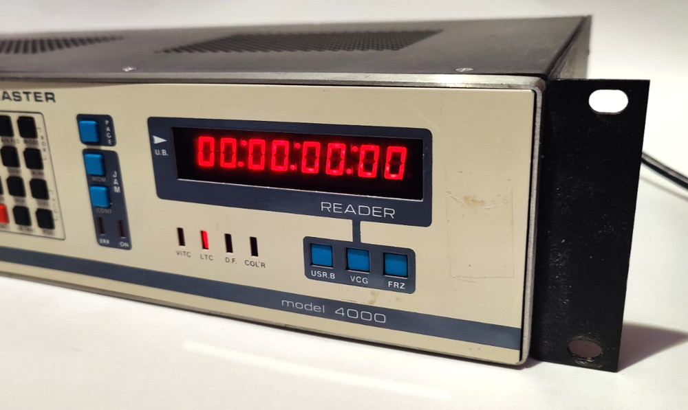 WORKING Evertz 4000 Professional VITC/LTC Timecode Generator / Reader Rack Unit