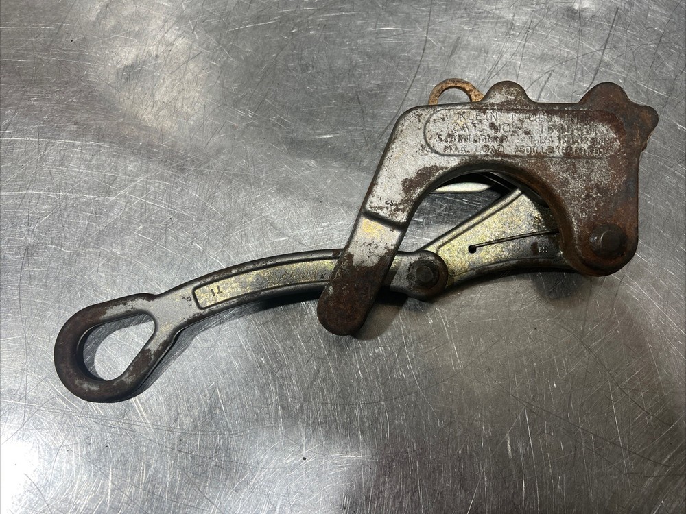 Vintage Klein Tools Grip Cable Wire Puller Cat 1685-31 / 7500LBS Used Surplus