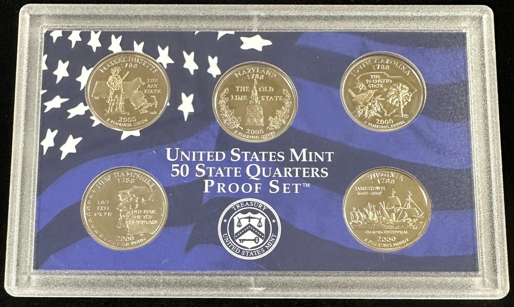 U.S. Mint 1968 PROOF Set, 2000 PROOF Set & 50 State Quarters PROOF Set