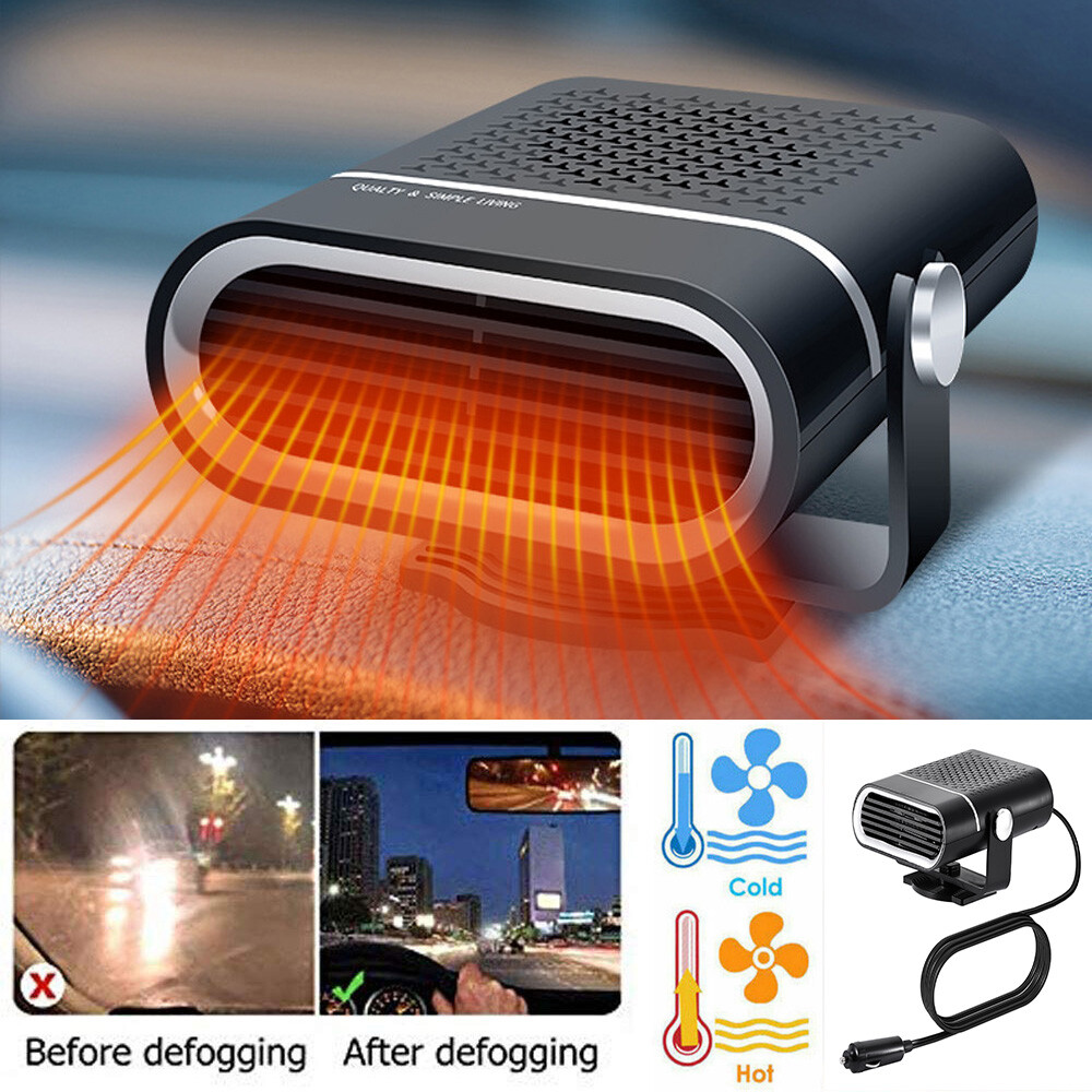 12V 150W Portable Electric Car Heater Heating Fan Defogger Defroster Demister