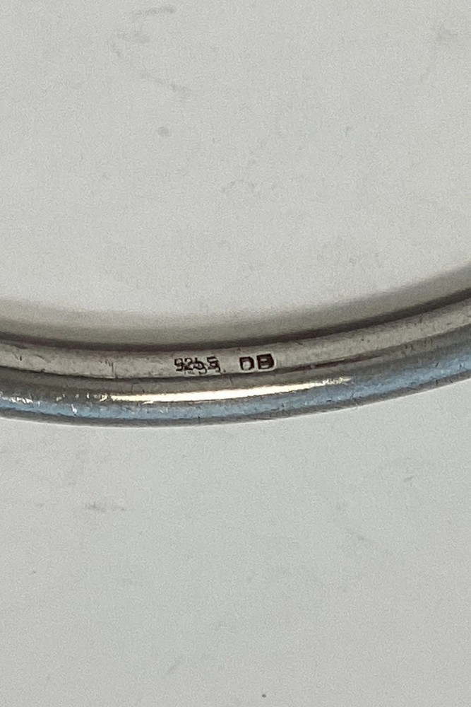 Ole Jacobsen Modern Open Bangle in Sterling Silver