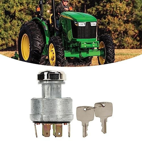 AR58126 Ignition Switch, Universal Replacement Ignition Switch with 2 Keys,