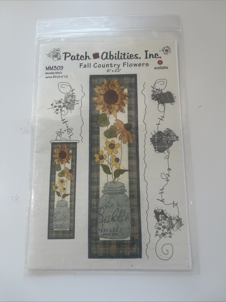 Patch Abilities Fall Country Flowers Hanging Pattern