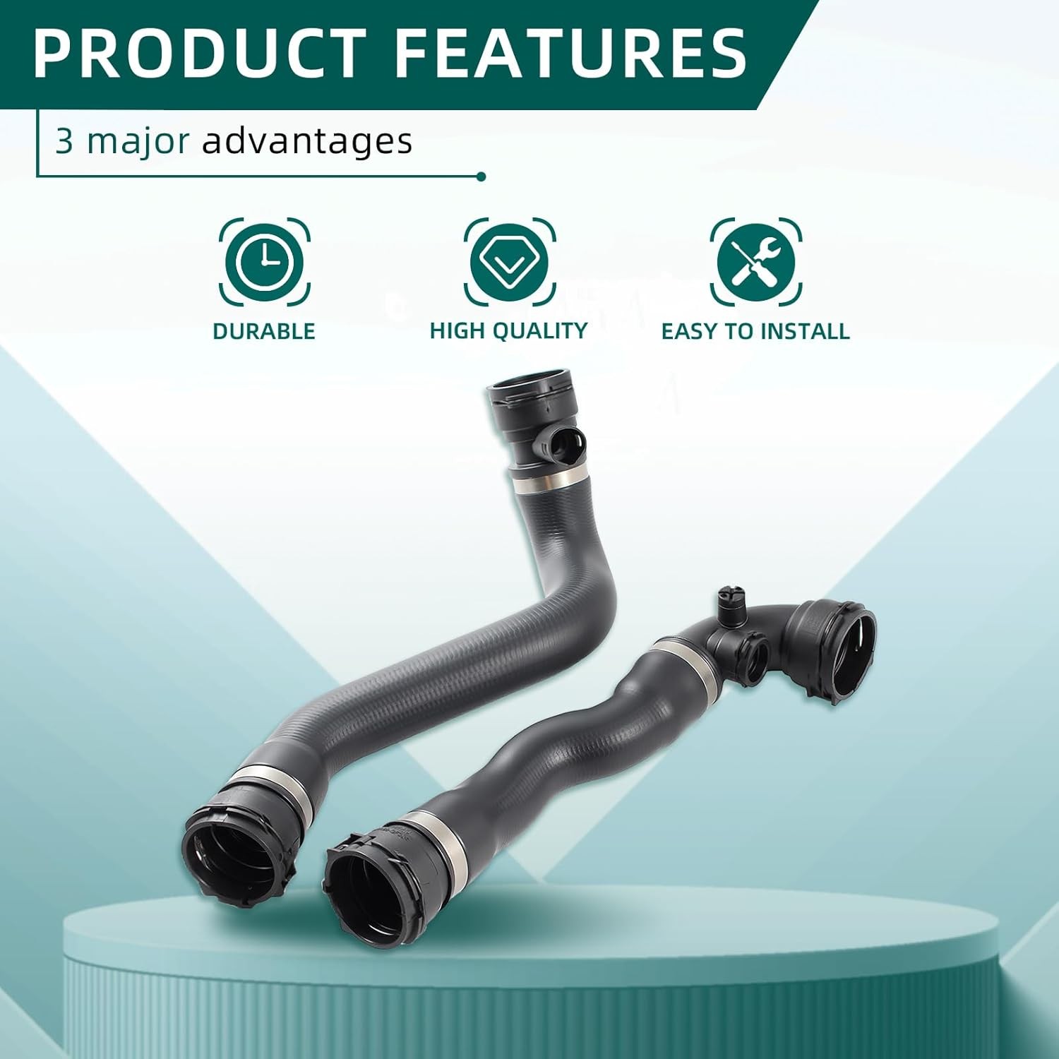 17127510952 11531436408 Upper & Lower Radiator Hoses Fits for BMW...