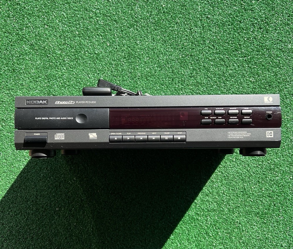 Kodak PCD-850 Photo CD Player W/ Power Cable & Remote READ DESCRIPTION!