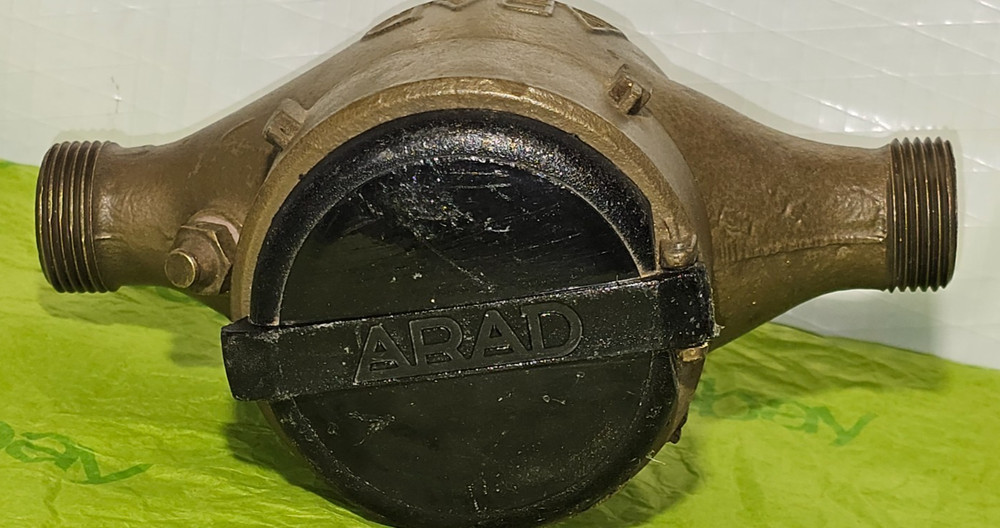 ARAD MASTER METER BRASS WATER METER 3/4"