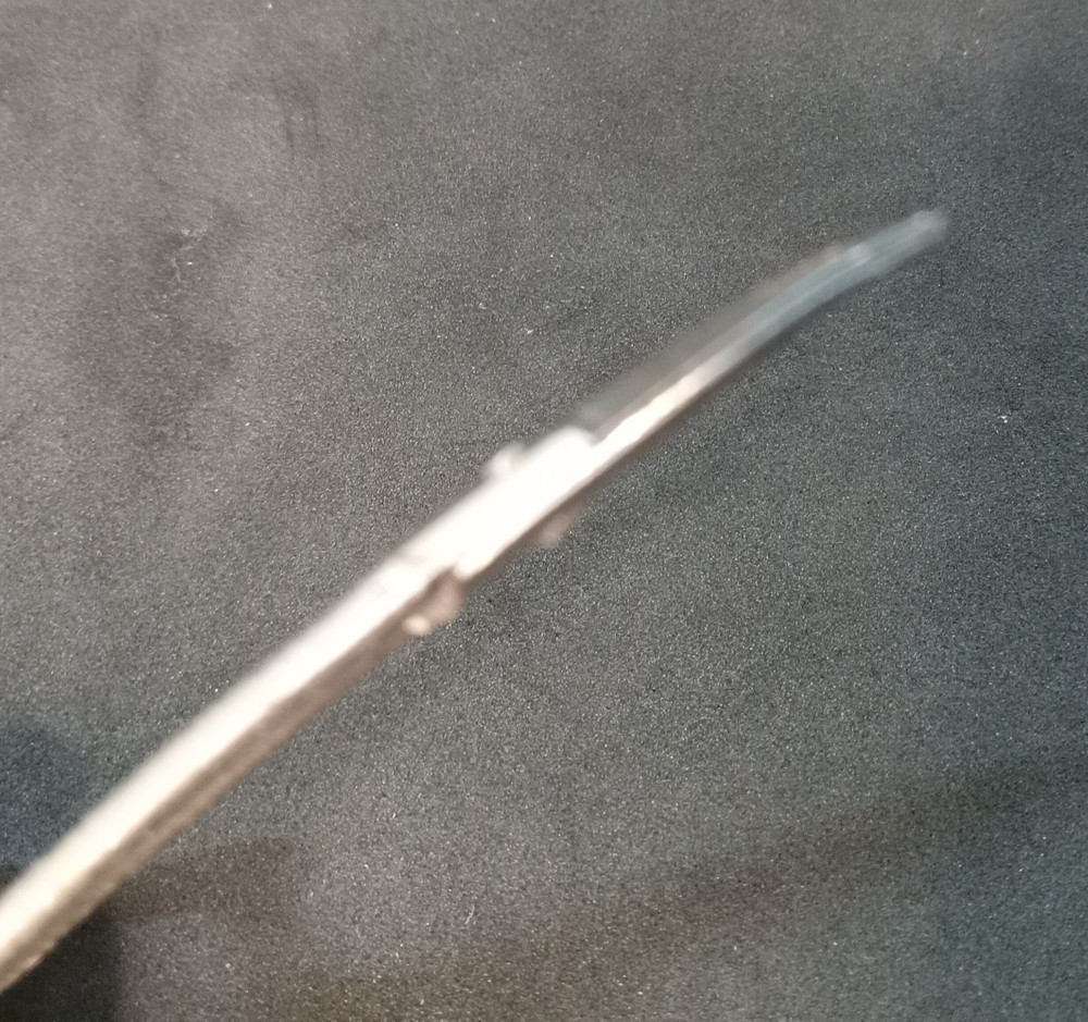 2 Vintage Small Silver Tone Embossed Sewing Scissors Decorative