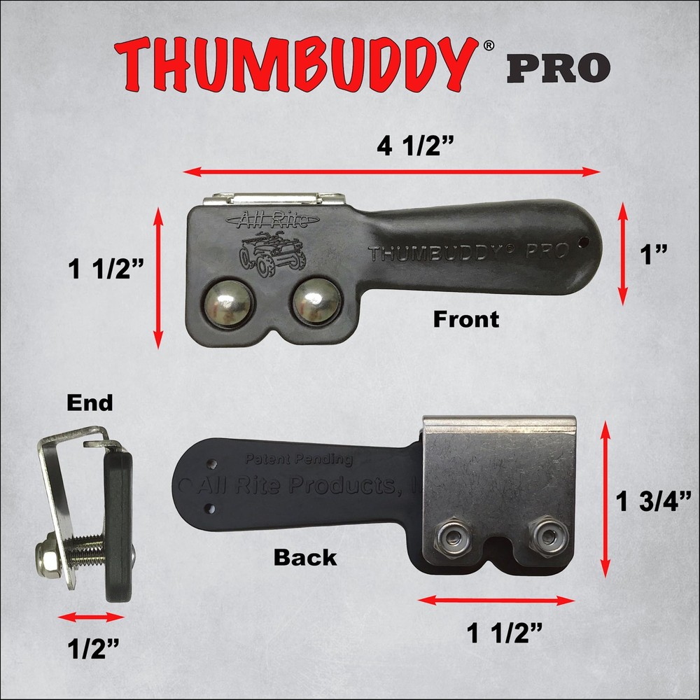 Ergonomic Thumb Throttle Extender for ATV - Comfortable Rubber Grip