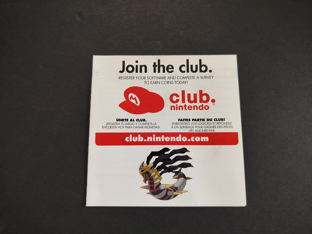 Pokemon Platinum Nintendo DS Inserts Only Excellent Condition Authentic Original