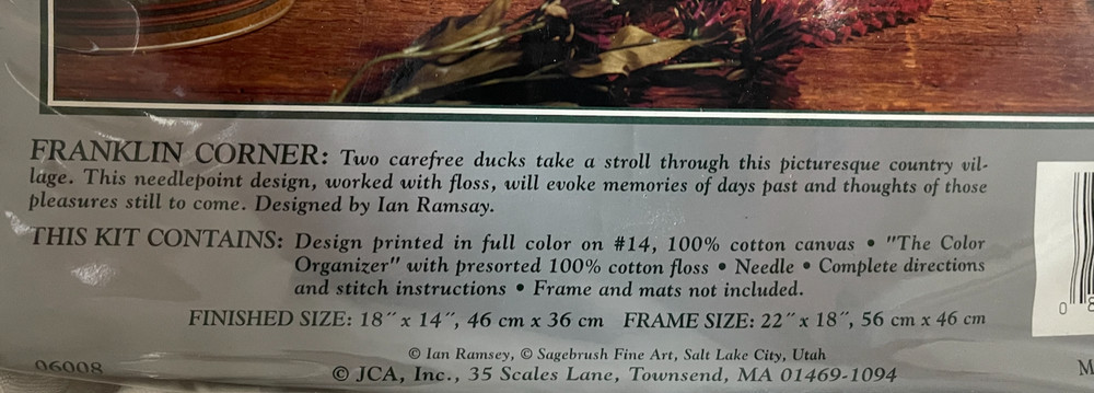 Elsa Williams Heritage Series - Needlepoint Kit - FRANKLIN CORNER