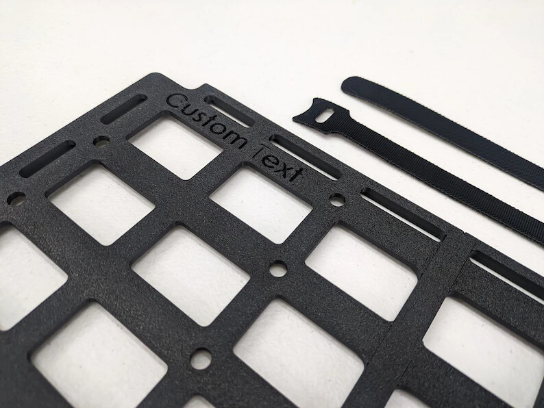 CUSTOM SIZE & TEXT Visor Molle Truck Accessories