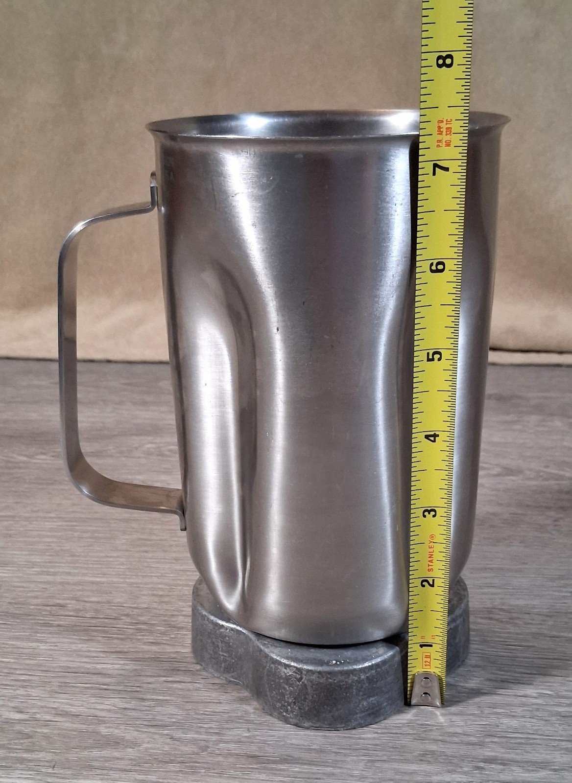Waring CAC33 32 oz Stainless Blender Container w/ Blade Assembly (No Lid)