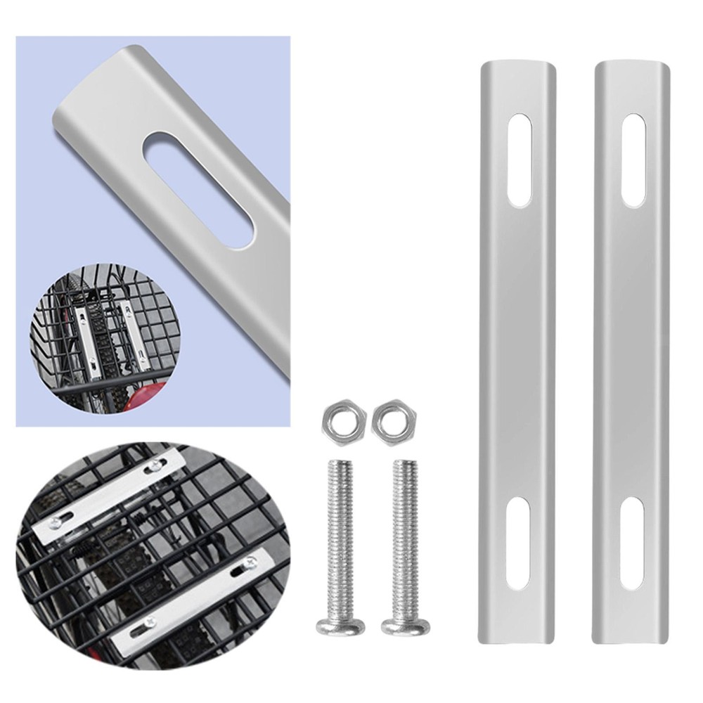 2Pcs Bike Basket Mounting Bracket Practical with Mount Screws Mount Adapter