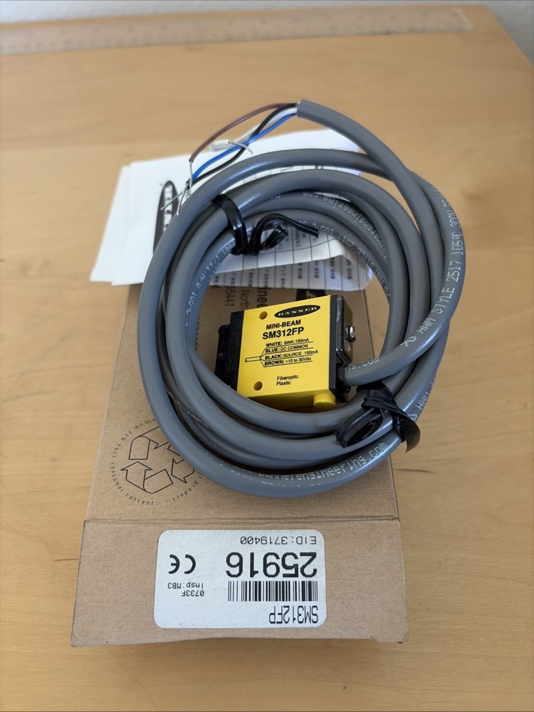 Banner Engineering SM312FP 25916 Mini-Beam Plastic Fiber Optic Sensor Amplifier
