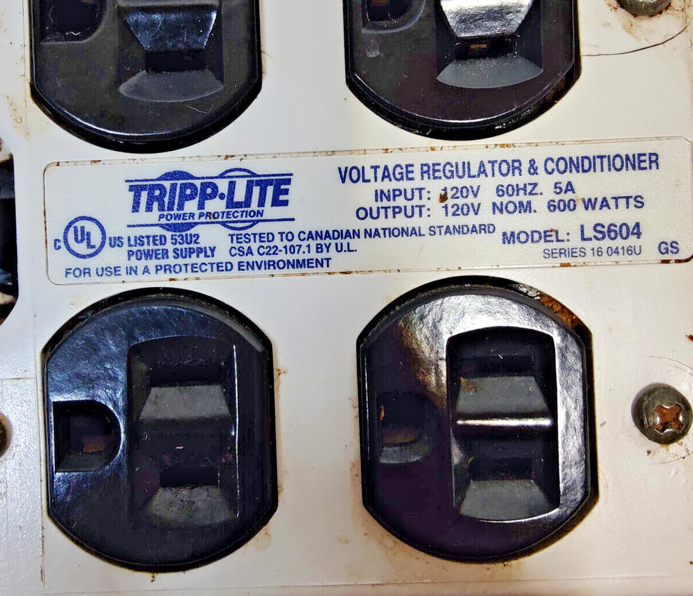 TRIPP LITE LS604 Voltage Regulator and Conditioner