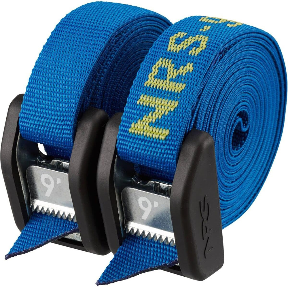 12' Buckle Bumper Strap Pair Iconic Blue