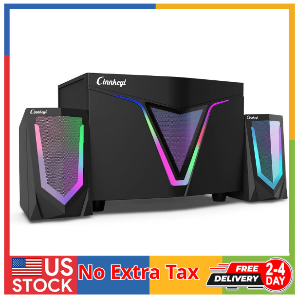 2.1 USB-Powered Computer Speaker with Subwoofer,Computer Speakers with 9 su...