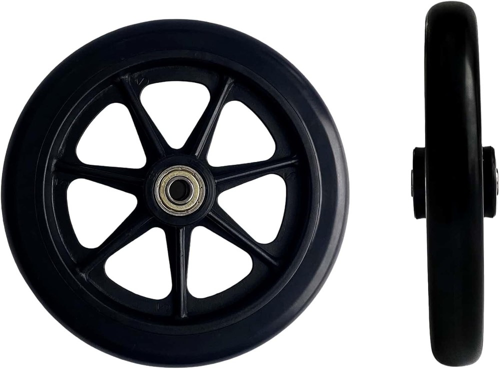 for Walker - Universal Hard Rubber Walker Wheels Replacement, Fit Drive Rolla...