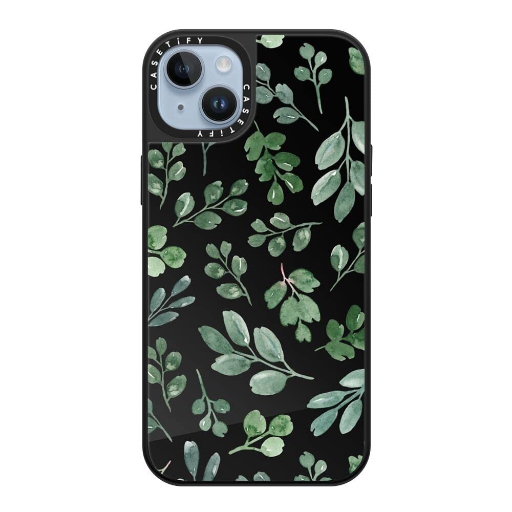 CASETiFY Mirror Case for iPhone 14 Plus Compatible with Magsafe - Greenery - Bla
