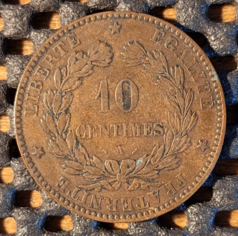 FRANCE 10 CENTIMES CERES 1896A