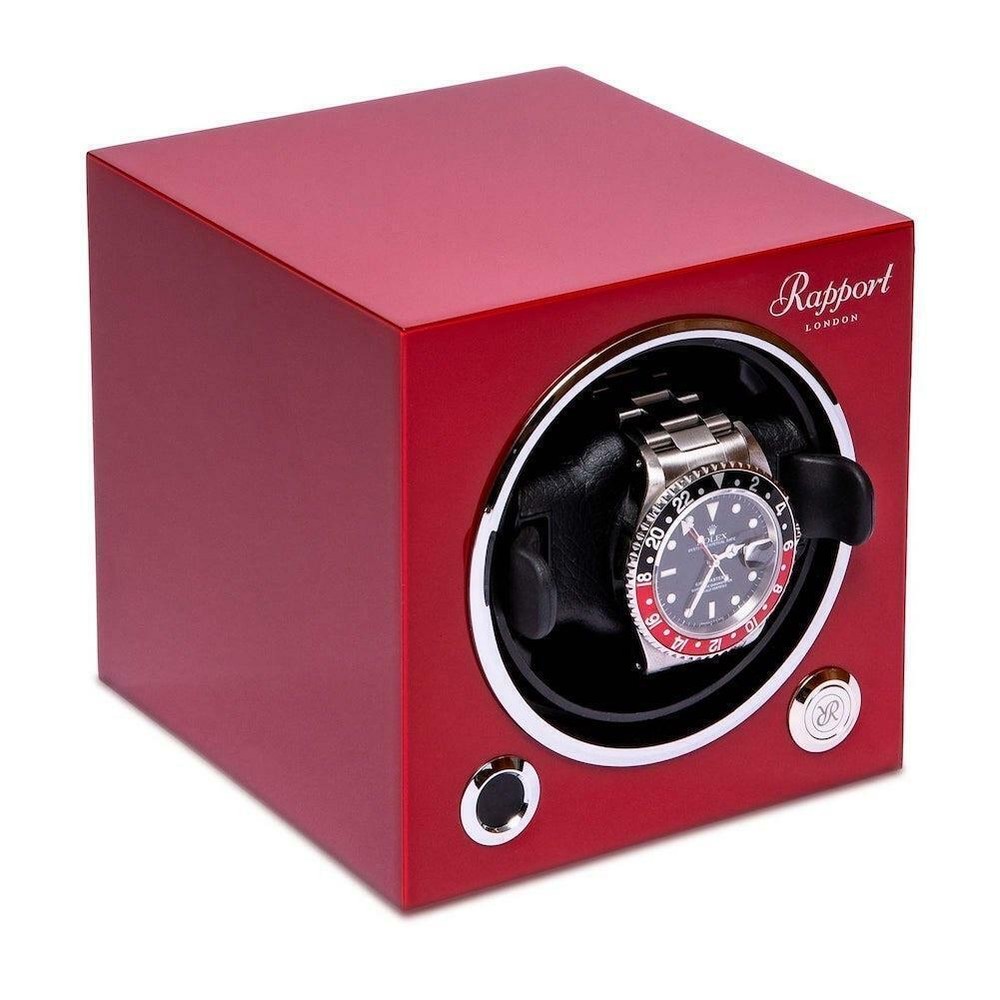 Rapport Evolution Single Watch Winder MK3 in Red