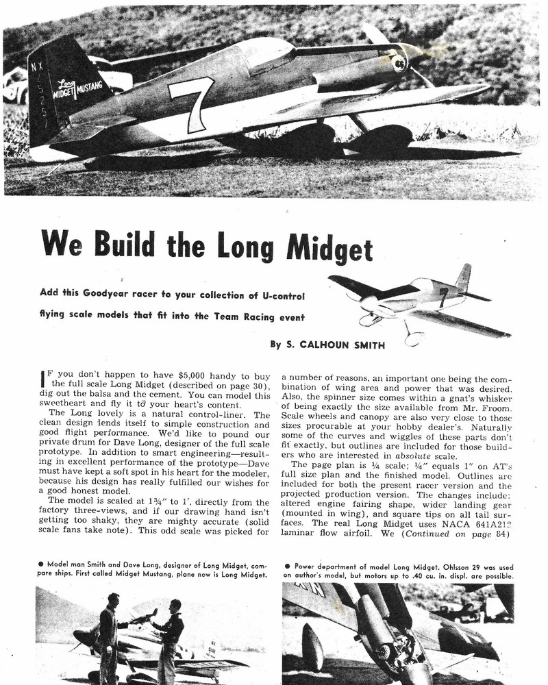 SWEE PEA & MIDGET MUSTANG PLANS + BUILDING ARTICLES for BOTH UC Model Airplanes