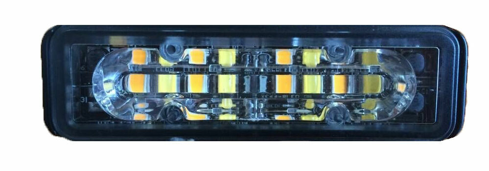 2 X 12/24v Dual Colour LED Strobe Warning Light Modules Grill Beacon Lightbar