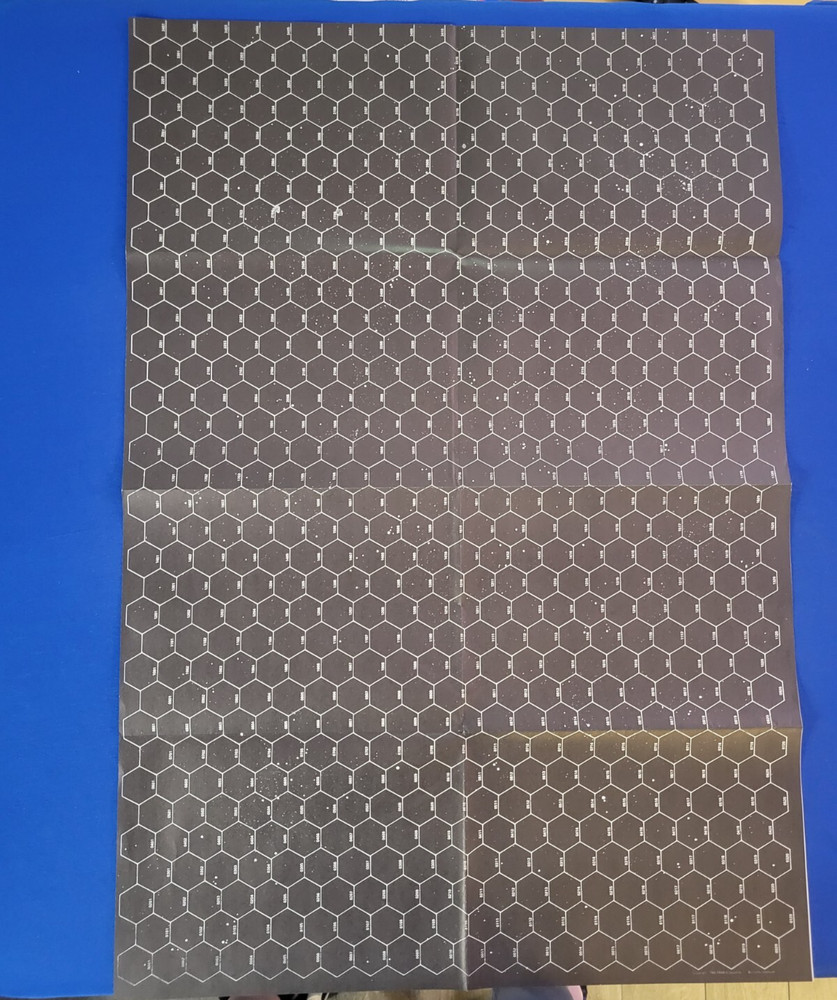 FASA Hex Grid Space Map 1985 Double Sided