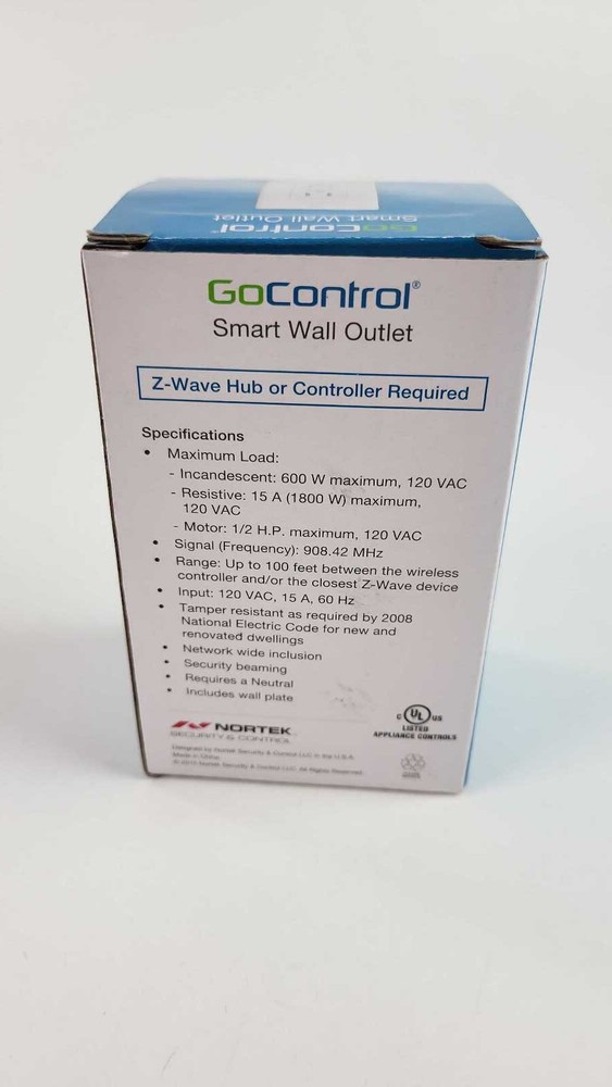 Go Control Smart Wall Switch Electrical White Z-Waves BRAND NEW