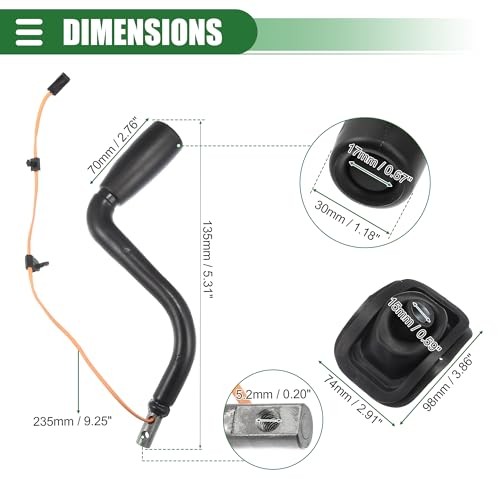 Automatic Transmission Shift Lever, Shift Select Lever with Tow Switch, for