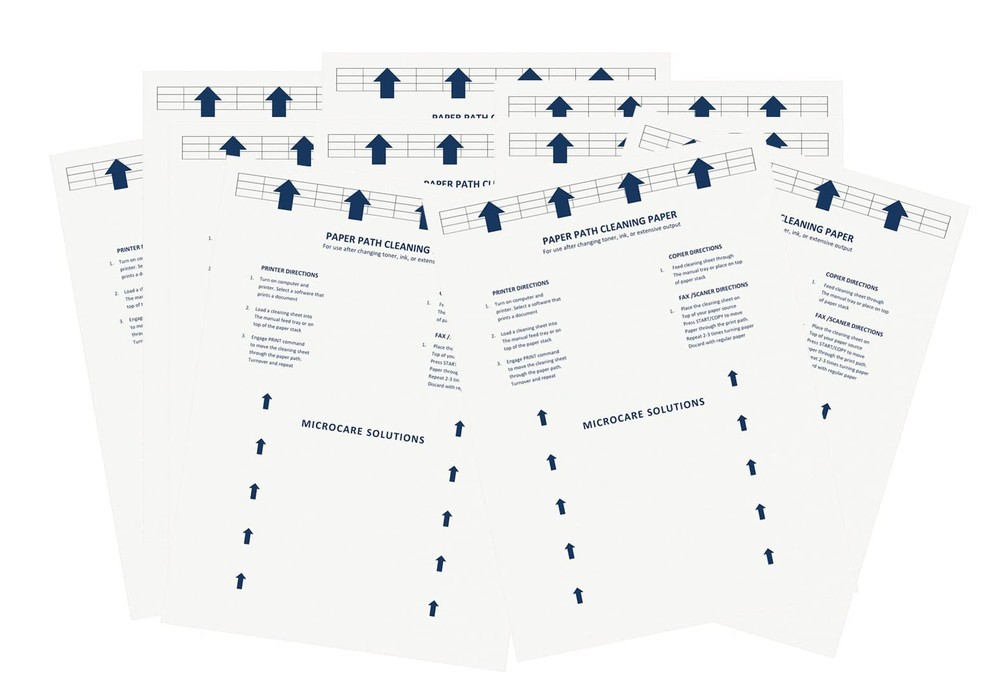 Laser & Inkjet Printer Cleaning Sheet (8.5 x 11) 10 Sheets