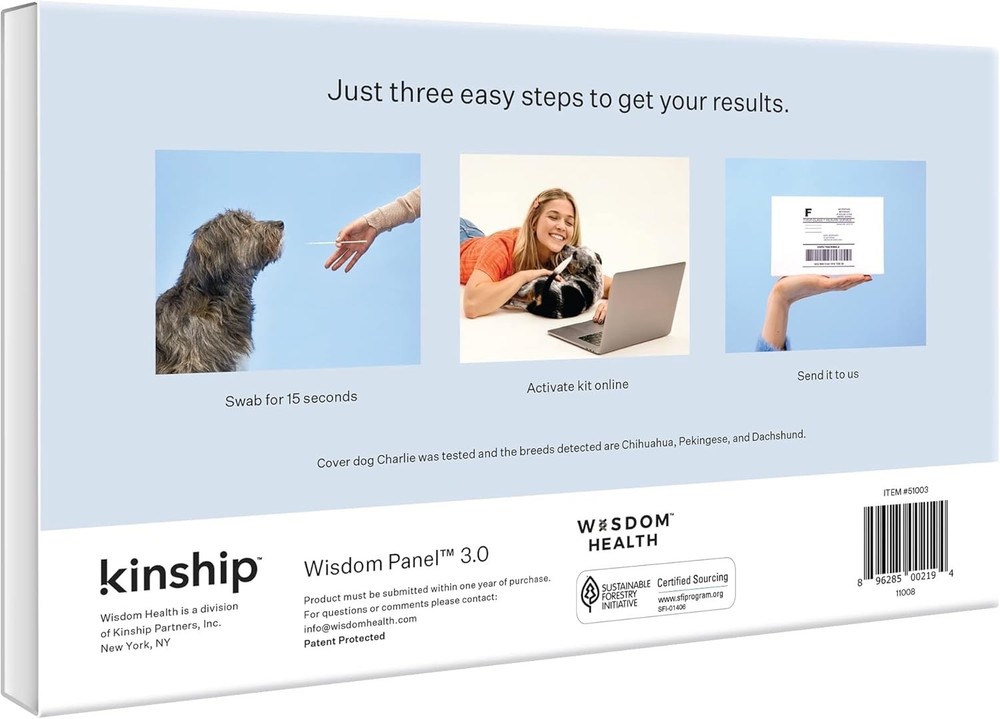 Wisdom Panel BREED DISCOVERY Dog DNA Kit - New - Open Box