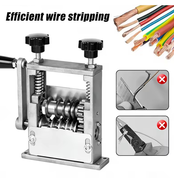Manual Wire Stripping Machine 1-70mm Copper Cable Peeler High Efficiency