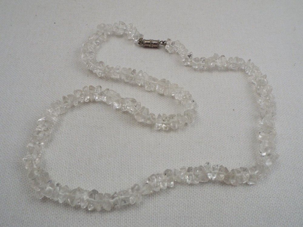 Clear Quartz Stone Necklace