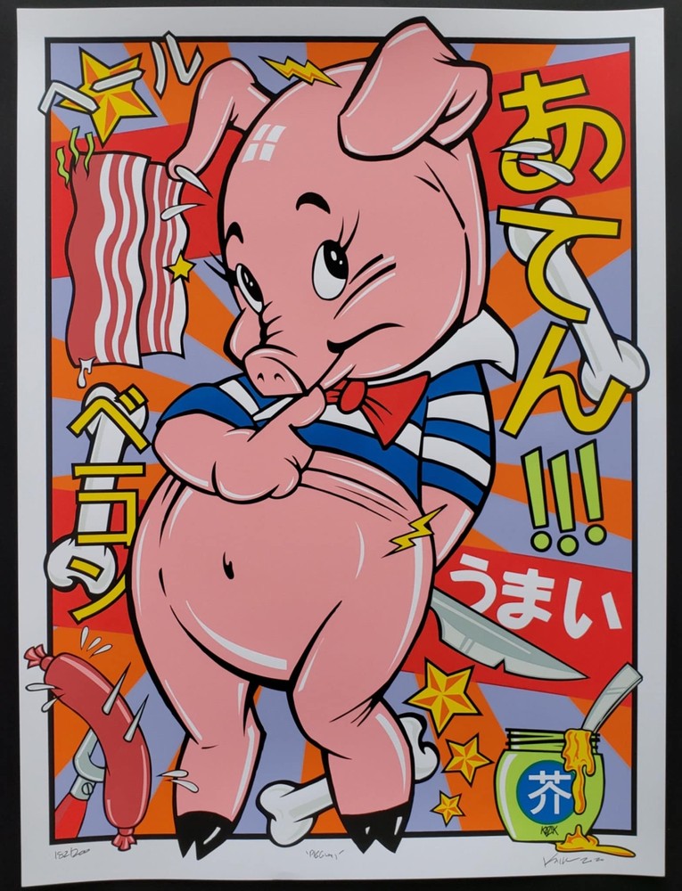 Piggum Art Print Frank Kozik