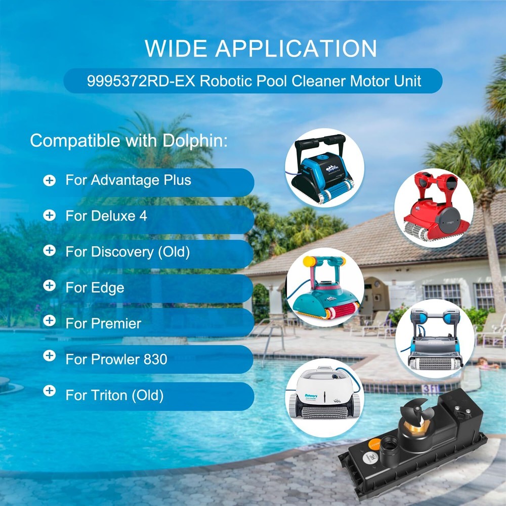 9995372RD-EX Replacement for Maytronics Dolphin Robotic Pool Cleaners, Deluxe 4