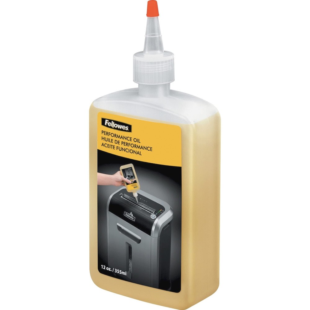 Fellowes Powershred Performance Shredder Oil, 12 Oz. Extended Nozzle Bottle