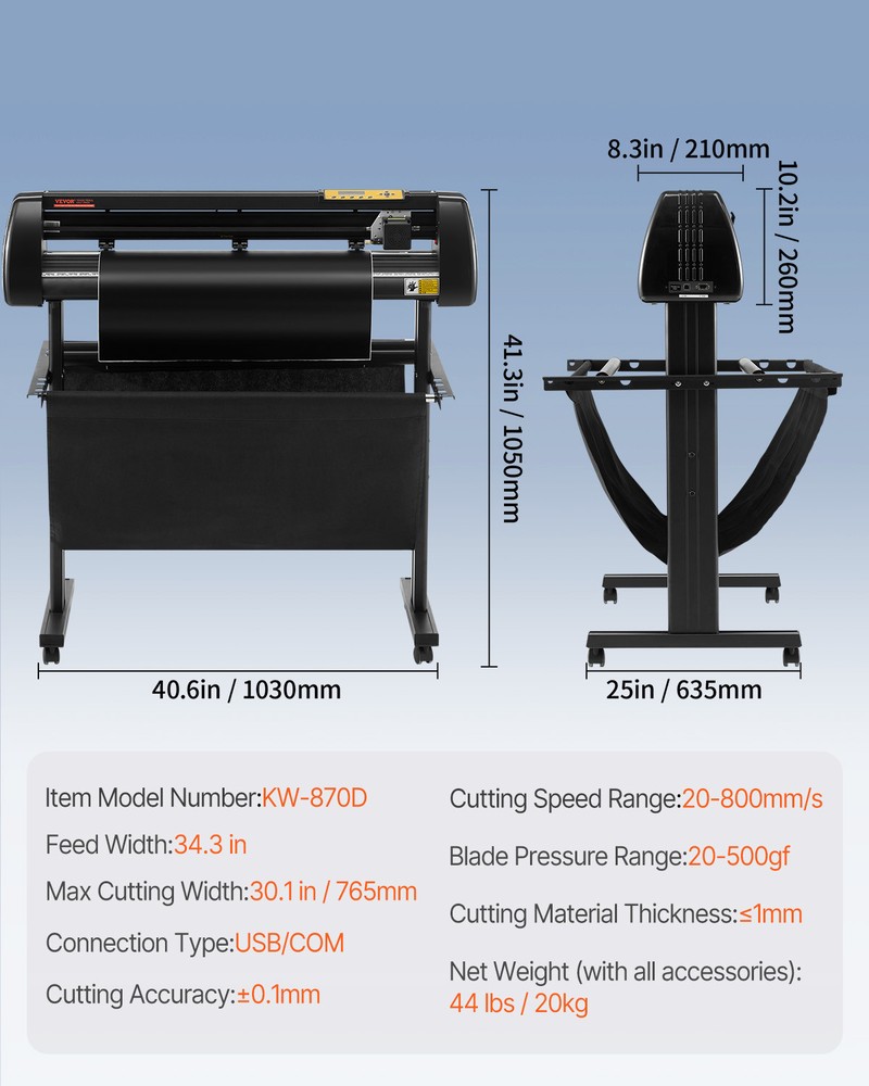 VEVOR Vinyl Cutter 34In Manual Plotter SignMaster Accessory